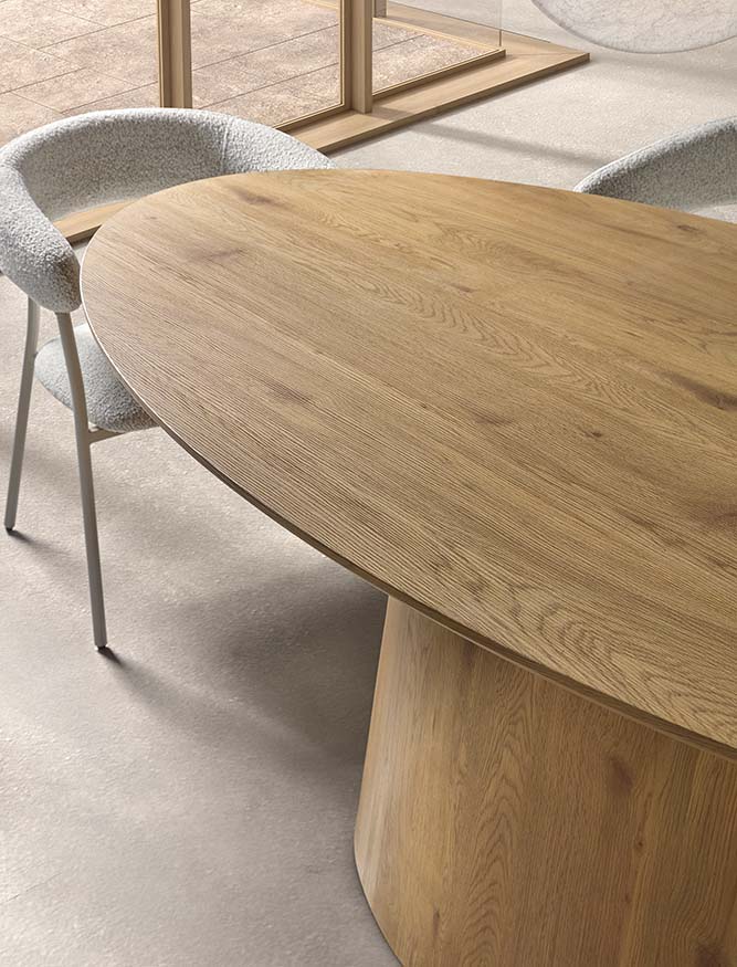 MESA COMEDOR DT-512 OVALADA