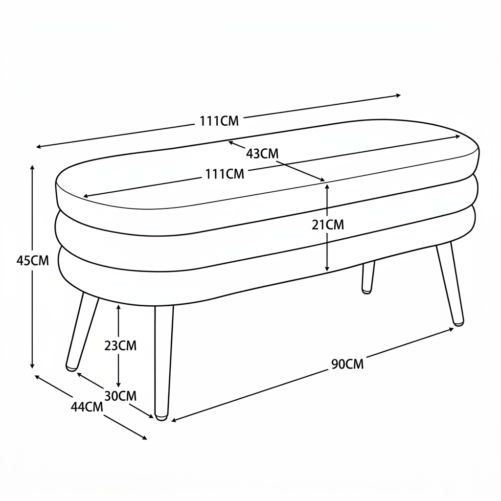 BANQUETA TELA PO-202