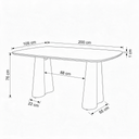 MESA COMEDOR DT-602 CRISTAL