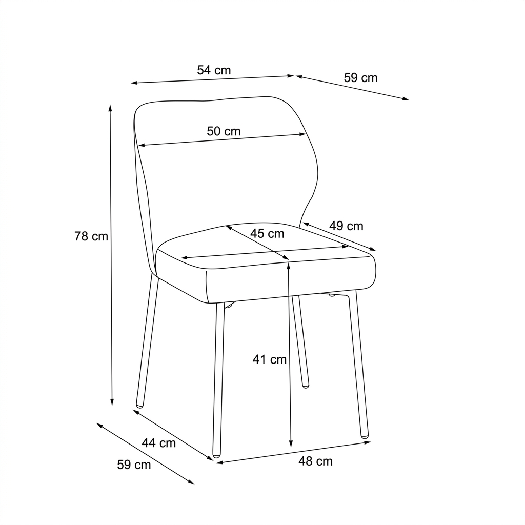 SILLA TELA DC-205
