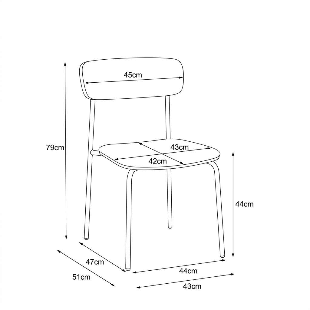 SILLA TELA DC-227