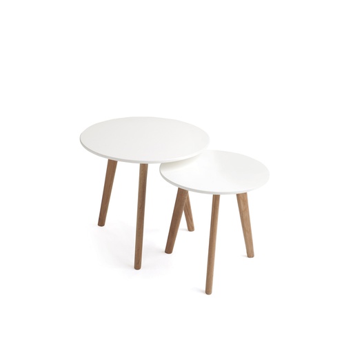 [MESACE904] NESTING TABLE CT-904 CITY WHITE