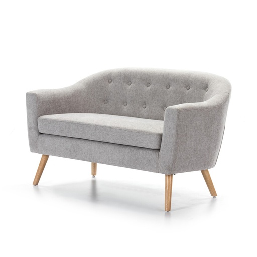 [SOFASL885TELAG] SOFA FABRIC SL-885 2 SEATS (GREY)