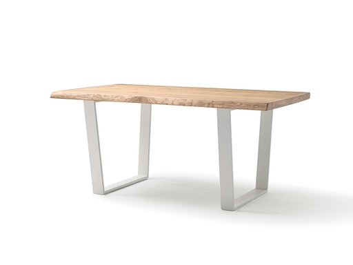 [MESACO100///] DINING TABLE DT-100 NAYRA (WHITE, 160X100X75, NATURAL)
