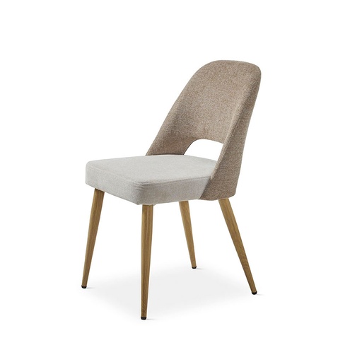 [DC-624-TOPO-ROBLE] CHAIR FABRIC DC-624 (TAUPE, OAK)