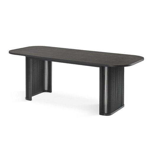 [DT-926-NEG-180] DINING TABLE DT-926 MANILA (BLACK, 180 cm)