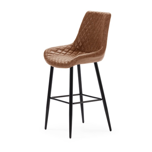[PR/02688] DH Leatherette Stool ST-118 Height 65cm (BROWN)