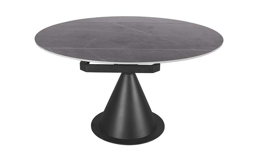 [DT-509-GRIS] TABLE À MANGER DT-509 (GRIS CLAIR, MÉTAL NOIR)