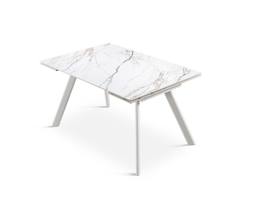 [DT-510-BLANCO-BL-160] MESA COMEDOR DT-510 (BLANCO, METAL BLANCO, 160 (240) cm)