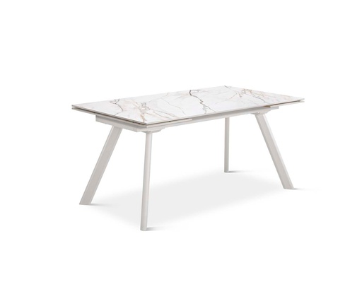 [DT-510-BLANCO-BL-160] TABLE À MANGER DT-510 (BLANC, METAL BLANCO, 160 (240) cm)