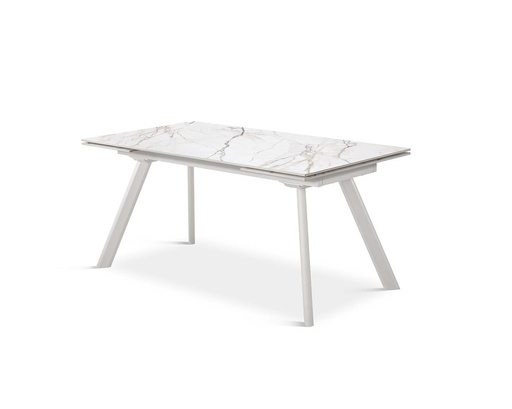 [DT-510-BLANCO-BL-140] TABLE À MANGER DT-510 (BLANC, METAL BLANCO, 140 (200) cm)