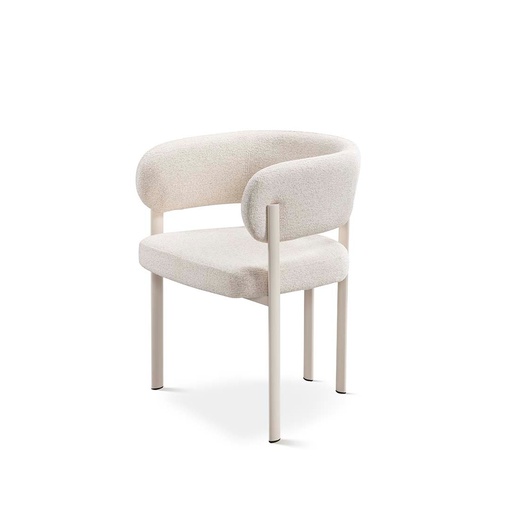 [DC-421-GRIS-BLANCO] DH Silla Tela DC-425 (METAL BLANCO)