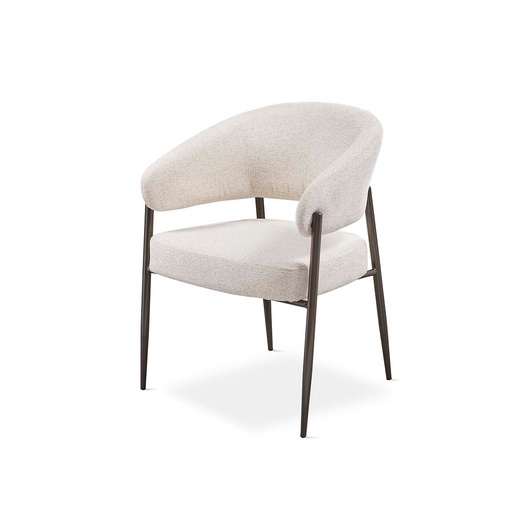 [DC-422] DH Silla Tela DC-422 (GRIS, METAL NEGRO)