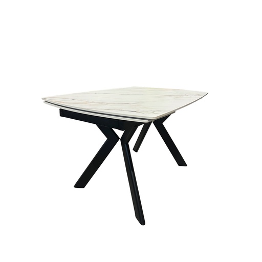 [PR/3518844] MESA COMEDOR DT-530 (BLANC, MÉTAL NOIR)