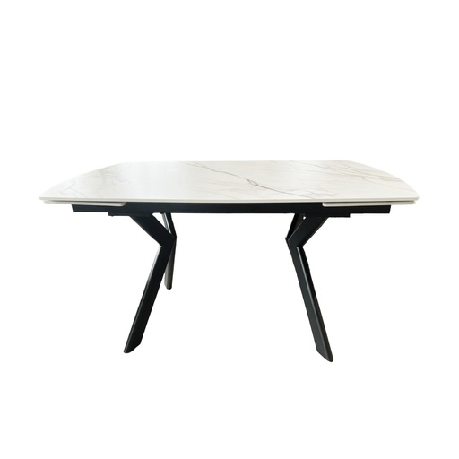 [PR/3518844] MESA COMEDOR DT-530 (Blanco, METAL NEGRO)