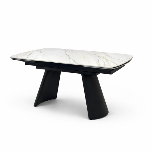 [PR/3518864] MESA COMEDOR DT-532 (BLANCO, METAL NEGRO, 160 (240) cm)