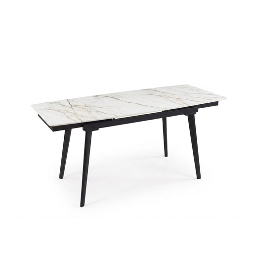 [PR/3519585] MESA COMEDOR DT-533 (BLANCO, METAL NEGRO)