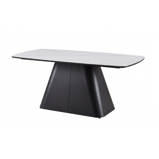 [PR/3519696] MESA COMEDOR DT-604 (BLANC, MÉTAL NOIR)