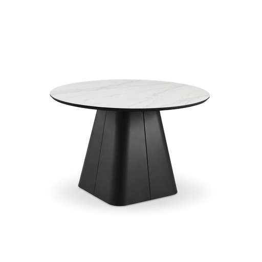 [PR/3519704] MESA COMEDOR DT-605 (BLANC, MÉTAL NOIR)