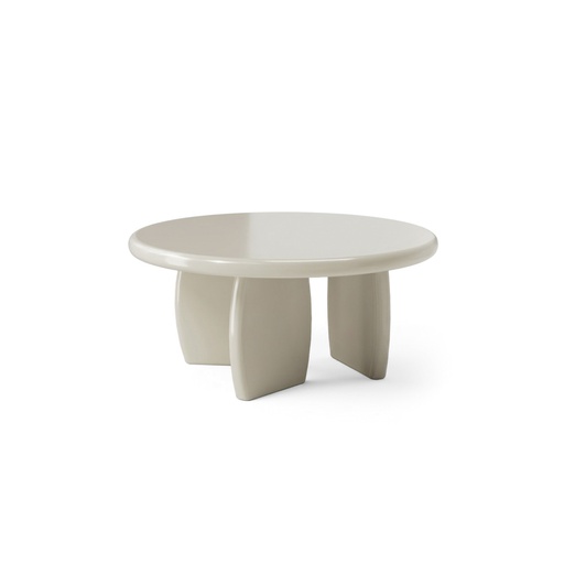 [PR/3521721] MESA CENTRO CT-311 (PIEDRA, LACADO BEIGE BRILLO)
